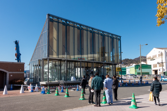 大型旋盤の展示施設見学