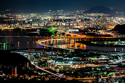 広島県広島市の夜景